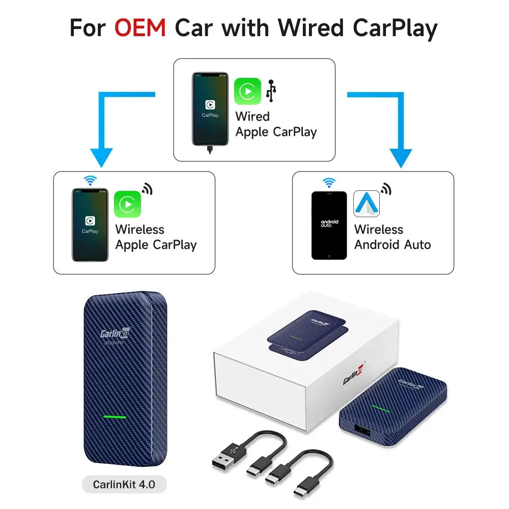 CarlinKit - Wireless CarPlay Auto Adapter -  product image