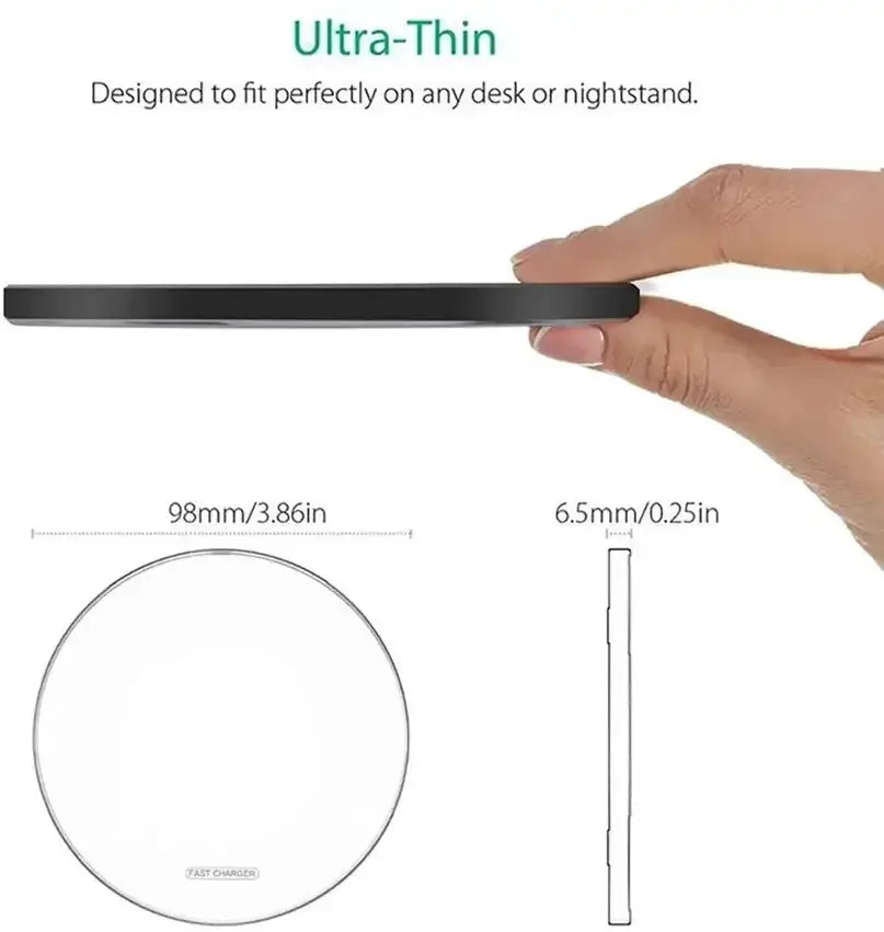 30W Wireless Charger Pad Stand For iPhone Samsung Xiaomi