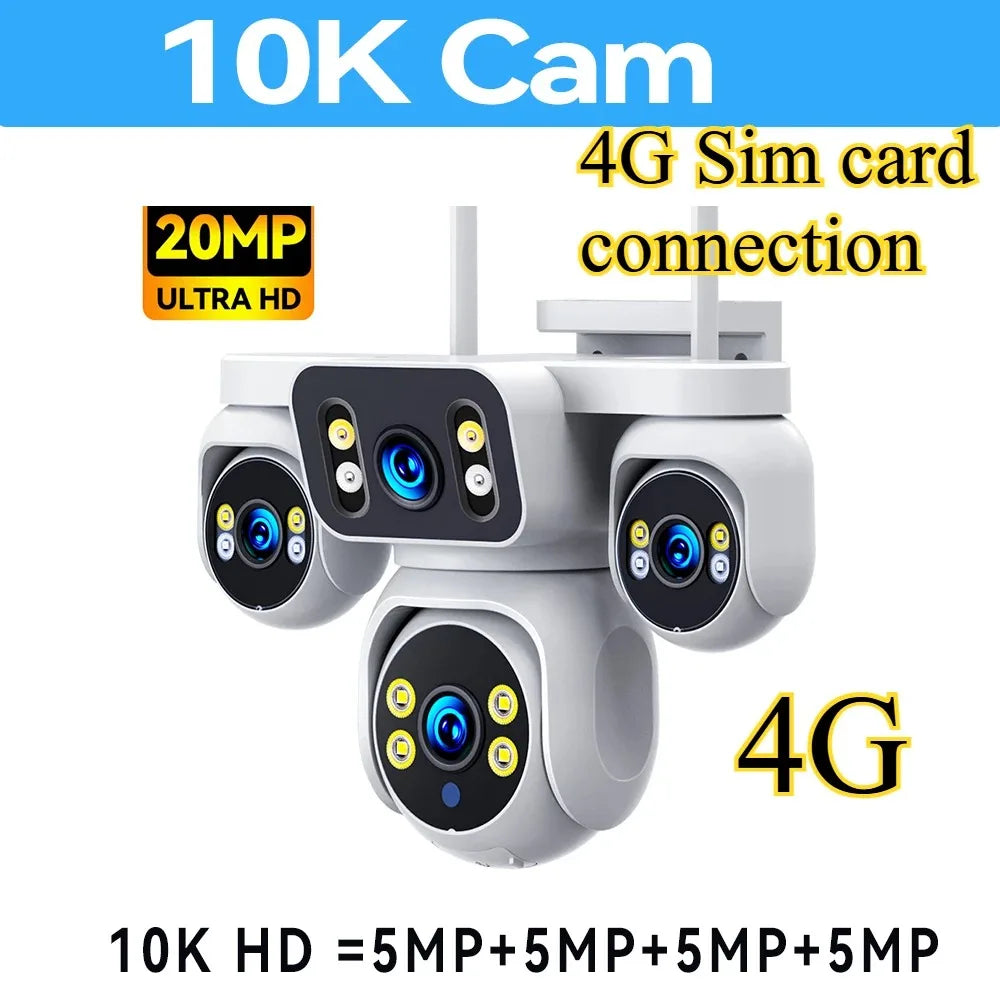 20MP Quad Screen Security Camera