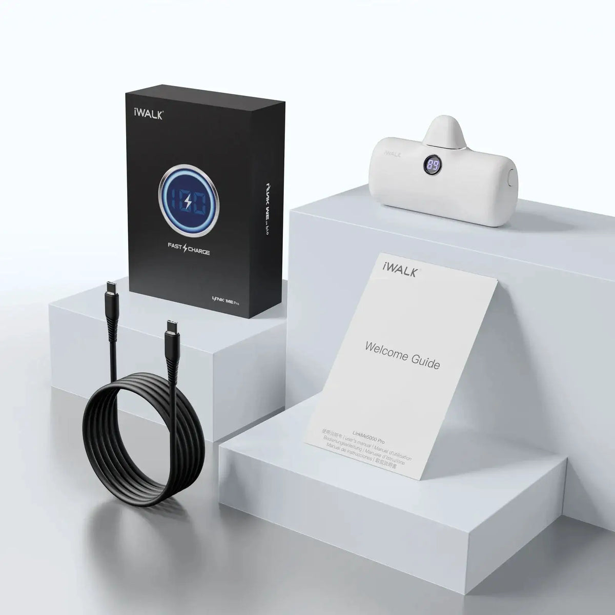 iWALK 5000mAh Mini Fast - charging Power Bank: LED Digital Display, Portable for On - the - go, Ultra - fast Power - up