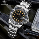 41mm Mens Quartz Watch With Steel Band