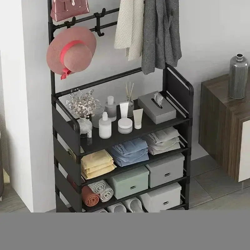Multi Layer Clothes Hat Hangers Shoe Rack Organizer Shelf