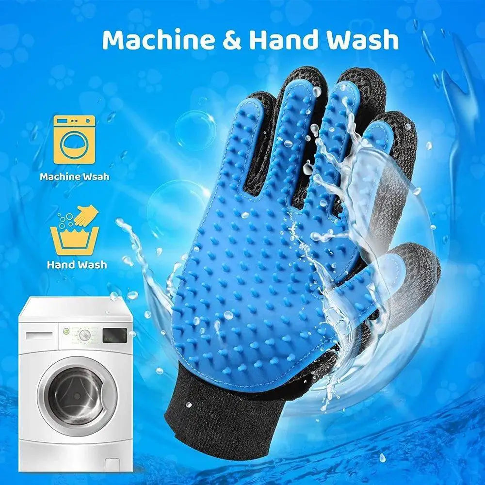 Rubber Pet Grooming Glove for Cats and Dogs Deshedding Tool