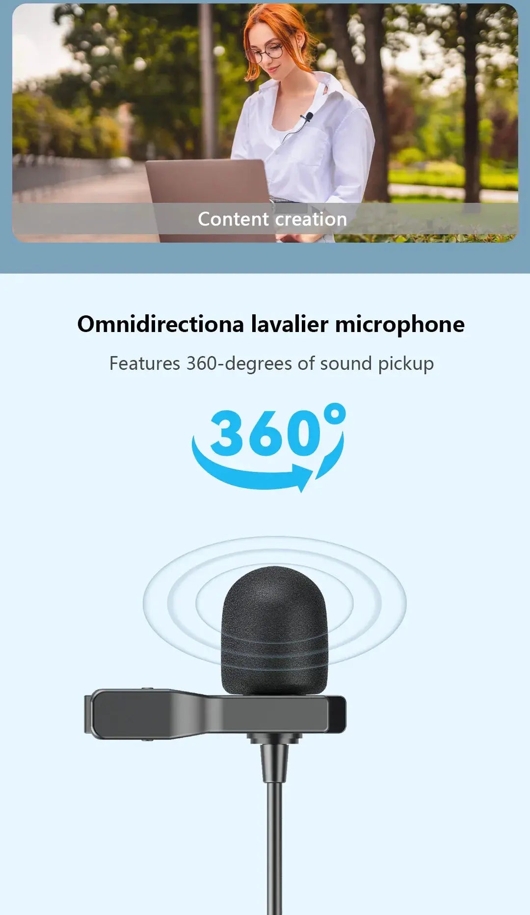 Lavalier Mic for Mobile Vloggers Clarity — product view 14