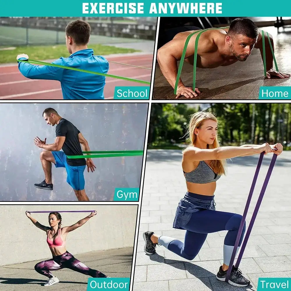 Heavy Duty Resistance Bands Set For Pull Up Assistance