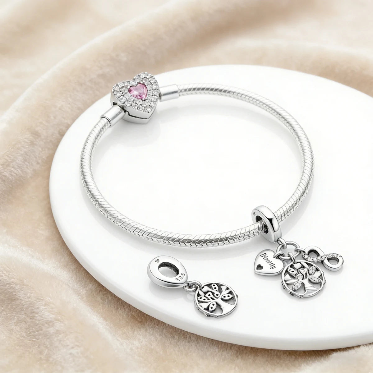 Mula Sterling Silver Charm Eternal