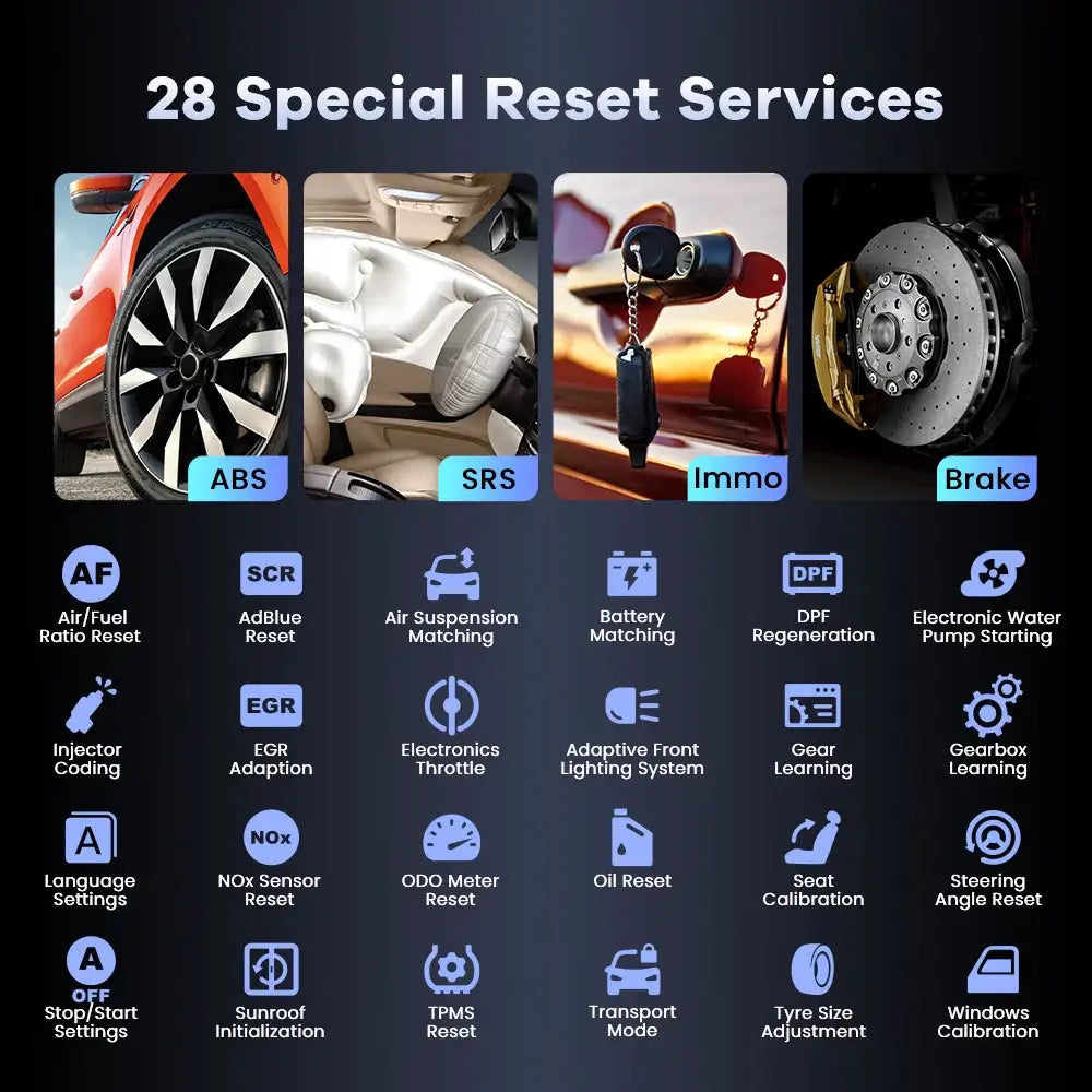 MUCAR VO6 Car Diagnostic Tools Lifetime Free Global Version Full System 28 Resets OBD2 Bi-Directional Control Scan Tool Scanner