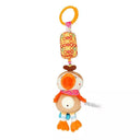 Sensory Plush Animal Rattle and Teether Toy for Babies