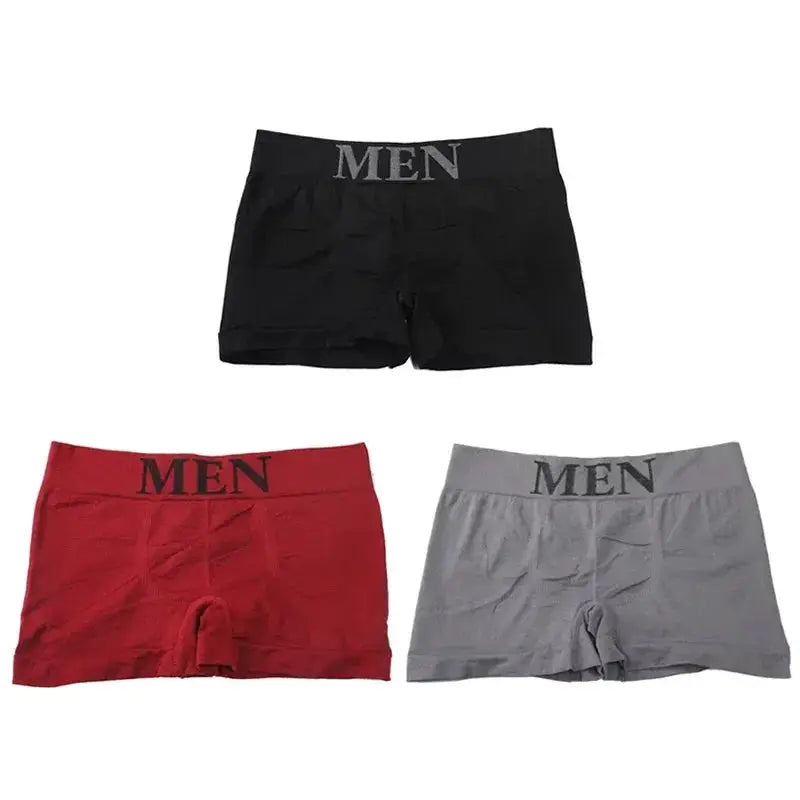 3Pcs Lot Mens Breathable Boxer Shorts Underwear Set