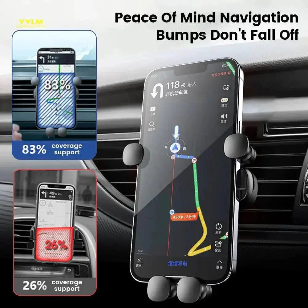 YYLM Car Air Vent Phone Holder For Secure Smartphone Use
