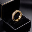 Luxury Zircon Full Circle Couple Ring