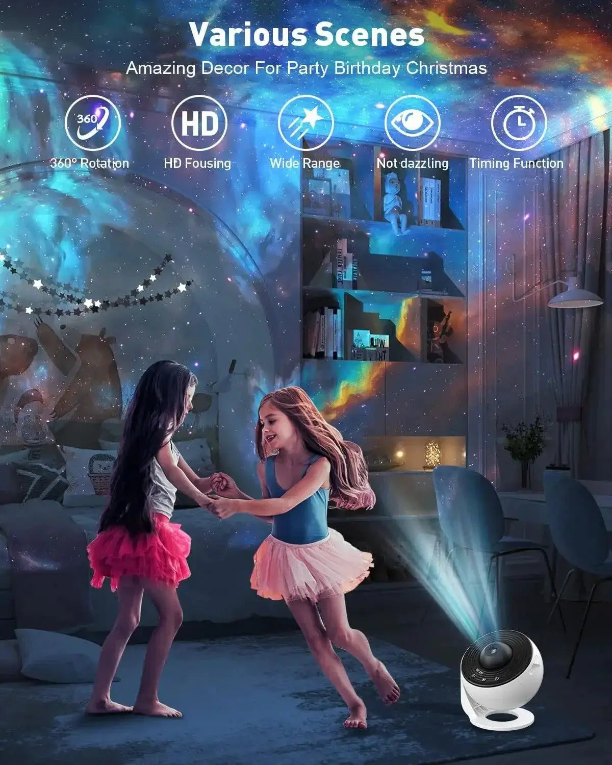 Cosmic 13 In 1 Star Projector Galaxy Night Light For All