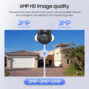 SHIWOJIA 6MP Solar Camera 4G Sim Card Outdoor 12X Zoom