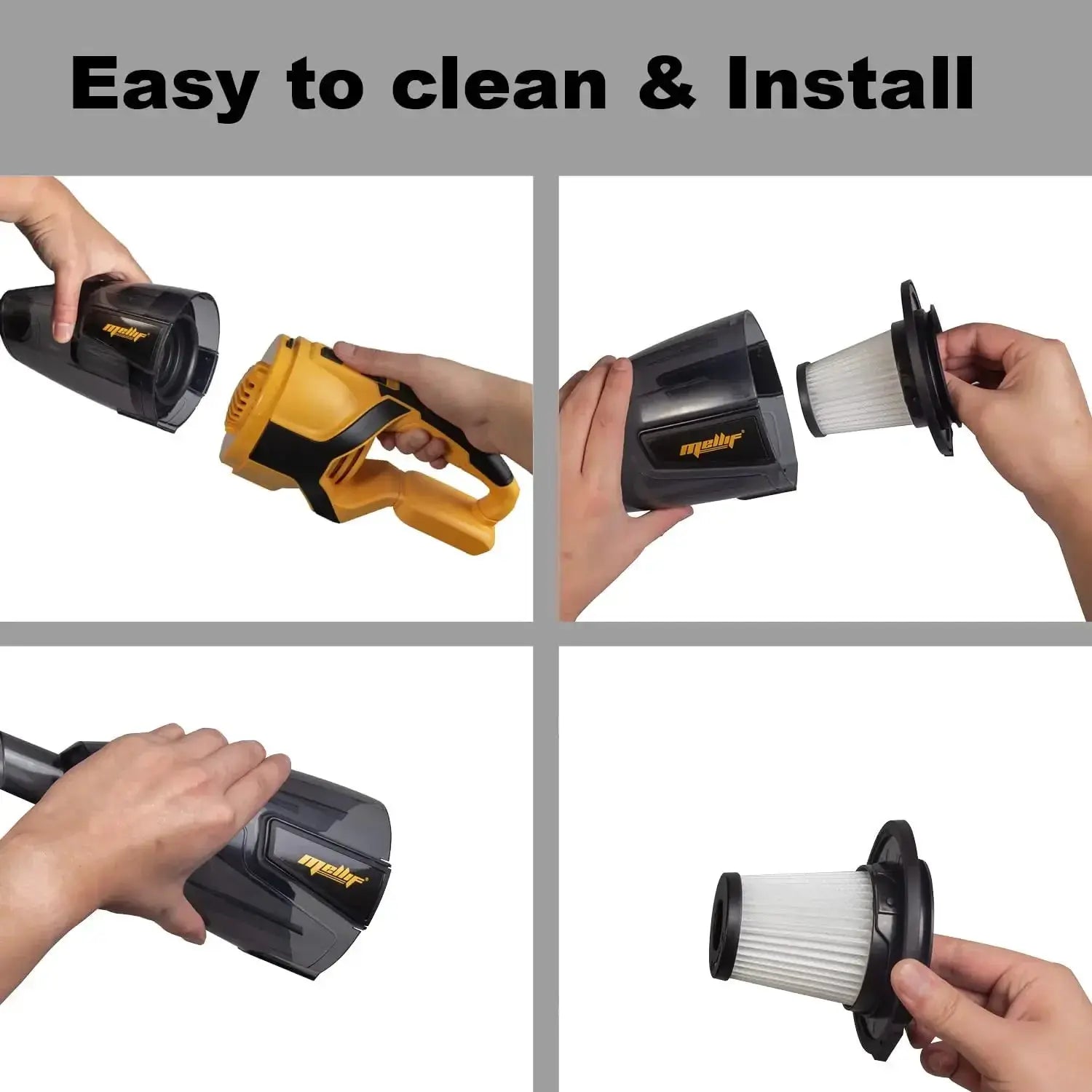 Mellif Handheld Cordless Vacuum for Easy Home Cleaning
