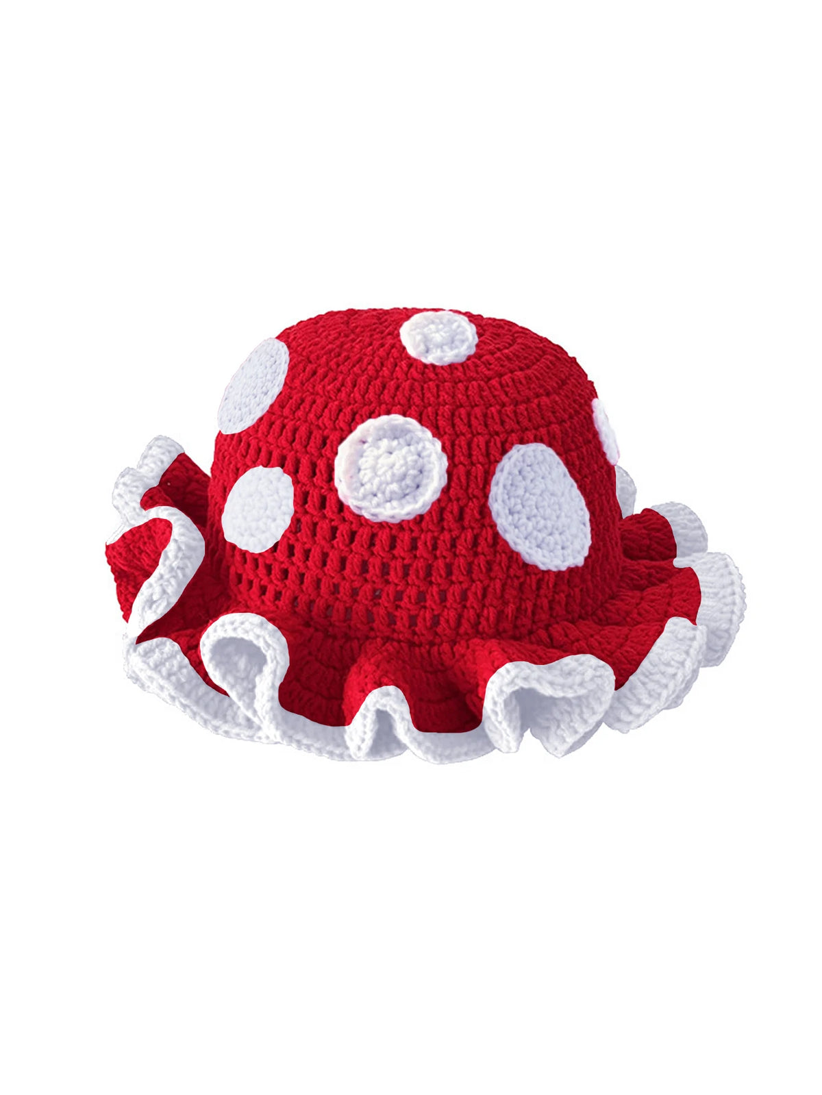 Ruffle Knit Winter Hat
