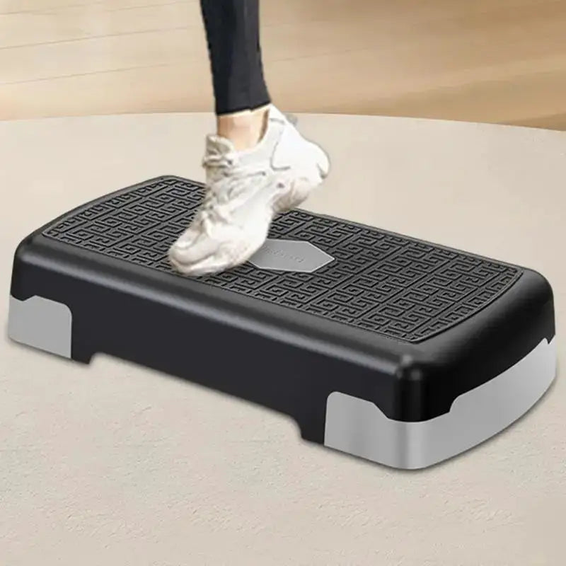 Exercise Step Aerobic Stepper Step Trainer Step Board With 3 Risers For Home Gym Cardio Strength & Training Exercise