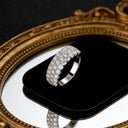 3 Piece S925 Silver Moissanite Ring Set