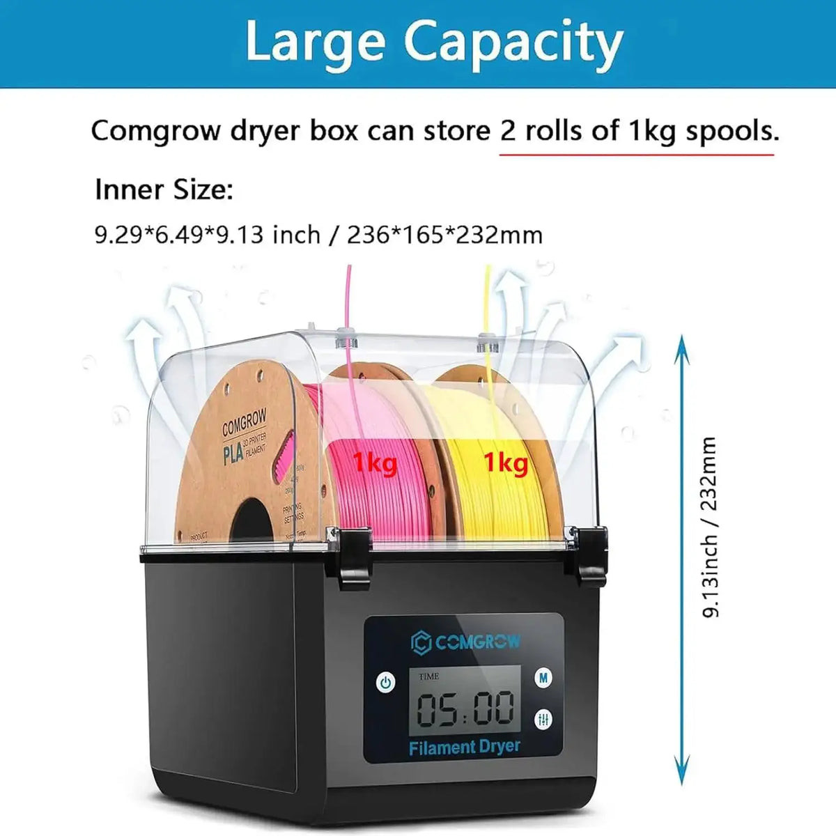 3D Printer Filament Dry Storage Box