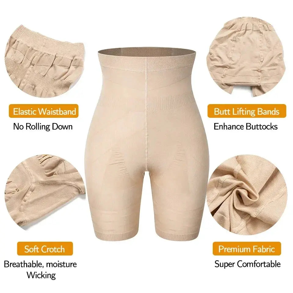 High Waist Tummy Control Body Shaper Shorts for Slimming