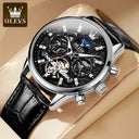 Classic Automatic Men Watch Leather