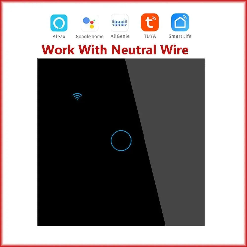 Smart WiFi Light Wall Switch With Voice Control And Timer
