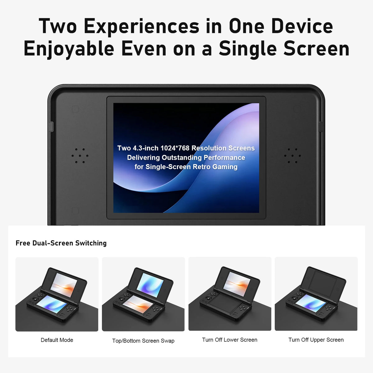 Anbernic RG DS Plus Retro Handheld Game Console Dual Screen — product view 5