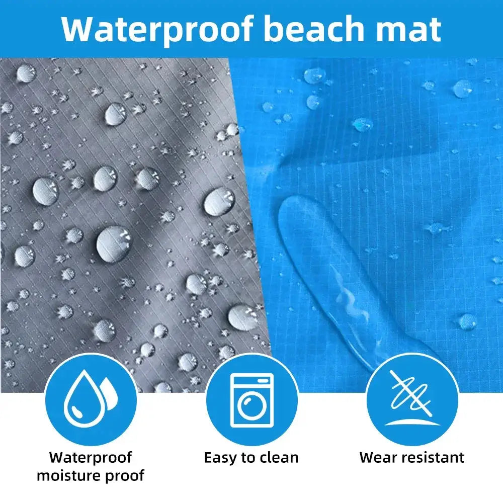 Portable Waterproof Beach Blanket And Camping Mat 2x2.1m