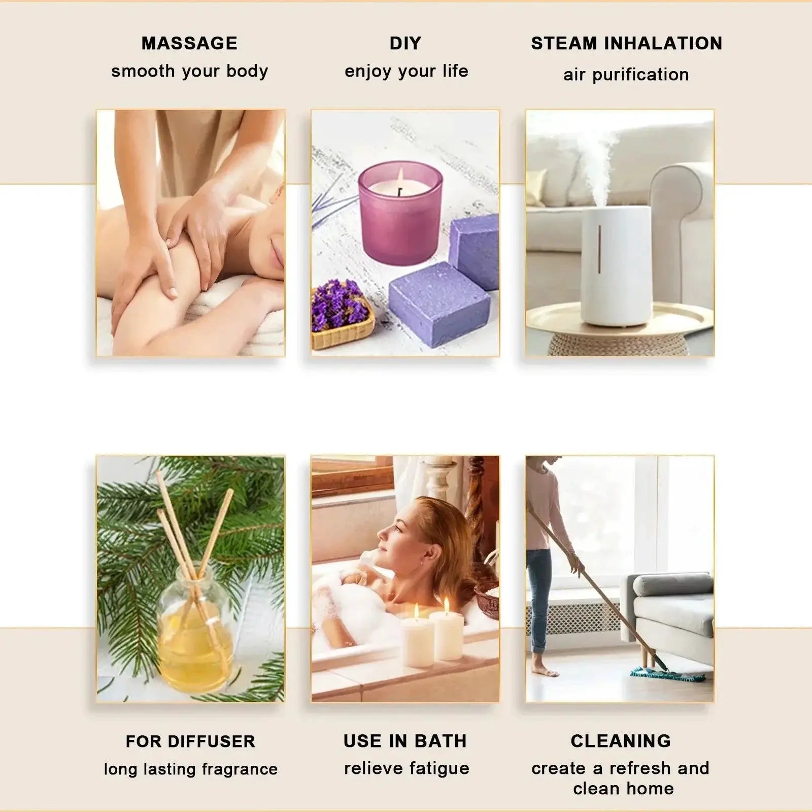 Pure Essential Oil Set Organic Blends for Wellness