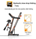 Motorized Foldable Treadmill 3 5HP Auto Incline For Home Gym