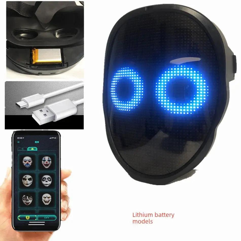 Bluetooth LED Mask Luminous Sichuan Opera Face Changing Mask