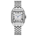 Square Roman Calendar Quartz Watch for Elegant Women Timepiece