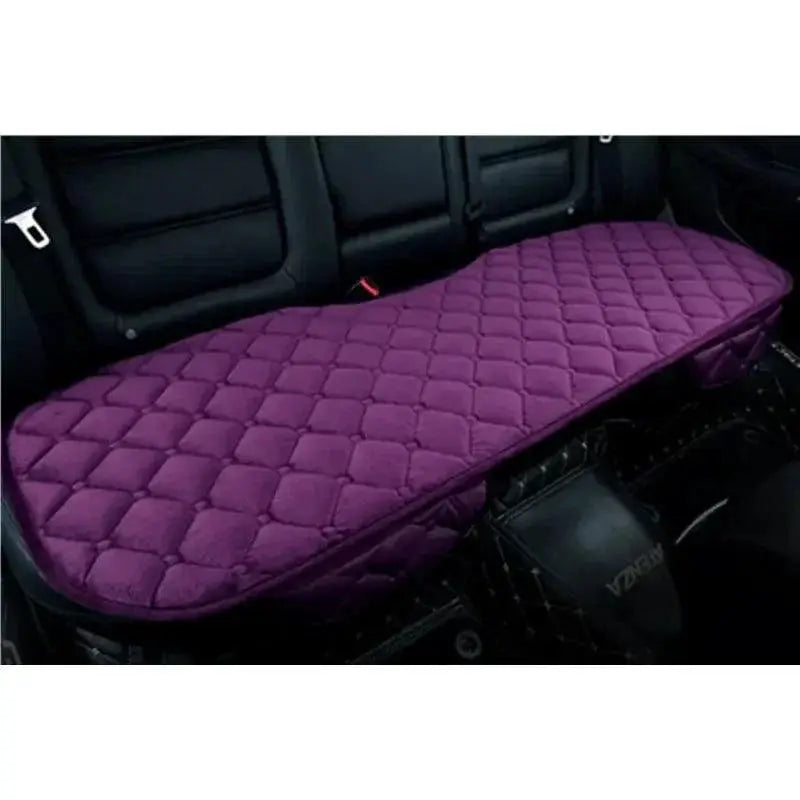 Front And Rear Car Seat Cover Flocking Cloth Non Slip Winter