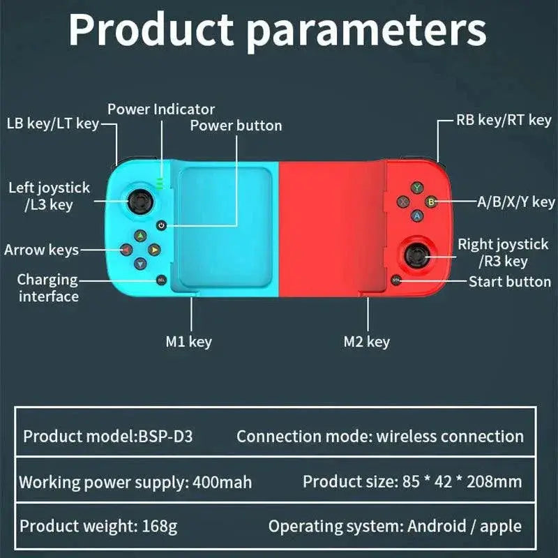 Wireless Bluetooth 5.0 Stretchable Controller For Mobile