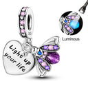 Charm Beads Sterling Silver Pink