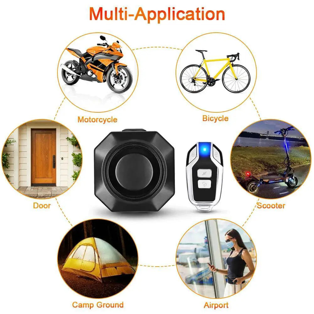 Motorcycle Alarm System Wireless Waterproof Security Kit