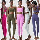 Women Two Piece Gym Set Breathable Quick Dry