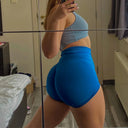 High Waist Scrunch Butt Seamless Yoga Shorts for Women