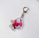 Anime Hello Kitty & My Melody Keychain Set for Fans