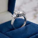 Classic Three Stone Moissanite Ring Style OBBHD