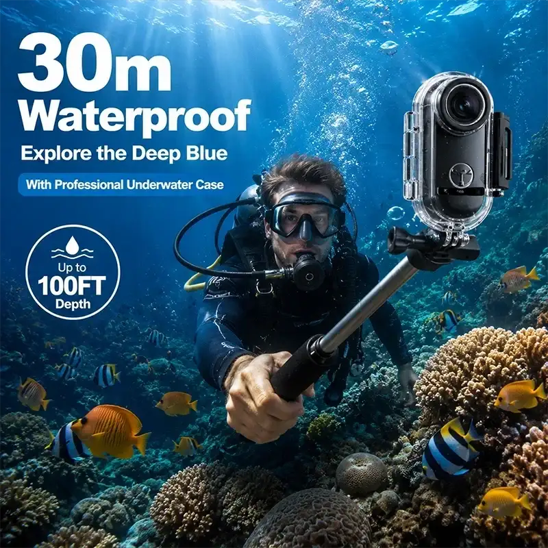 4K/1080P Mini Magnetic Action Camera HD WiFi Wireless Body Mount POV Holder Bodycam Vlogging Motorcycle Helmet Sports Video Cam