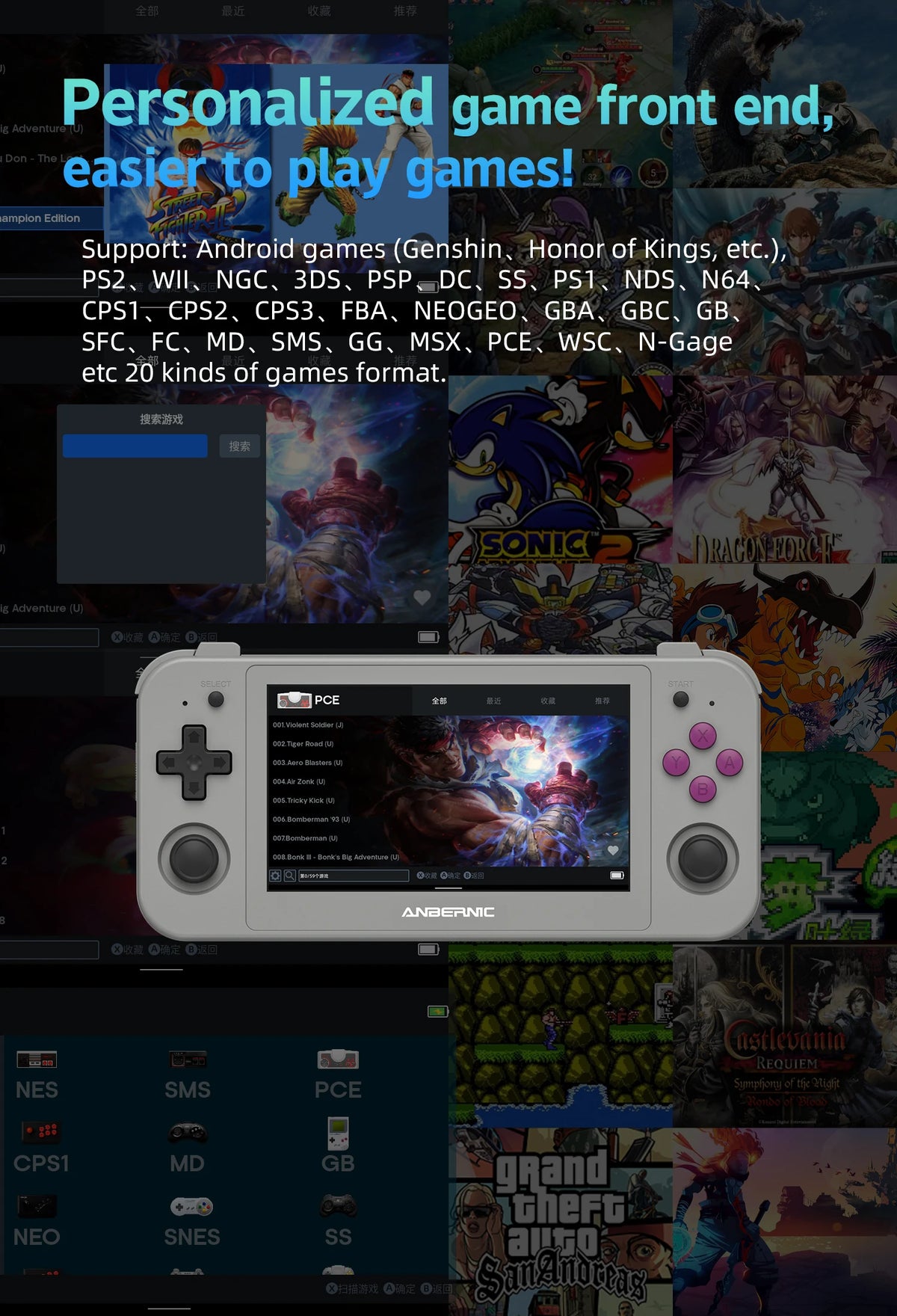 Anbernic Handheld Game Console Android System Unisoc Tiger OLED — product view 4