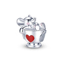 Elephant Charm Silver Plated Animal