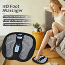 EMS Foot Massager LCD Display 8 Modes 19 Intensities Foot Massagers for Pain Relief Improve Circulation Relax Foot Feet Massager