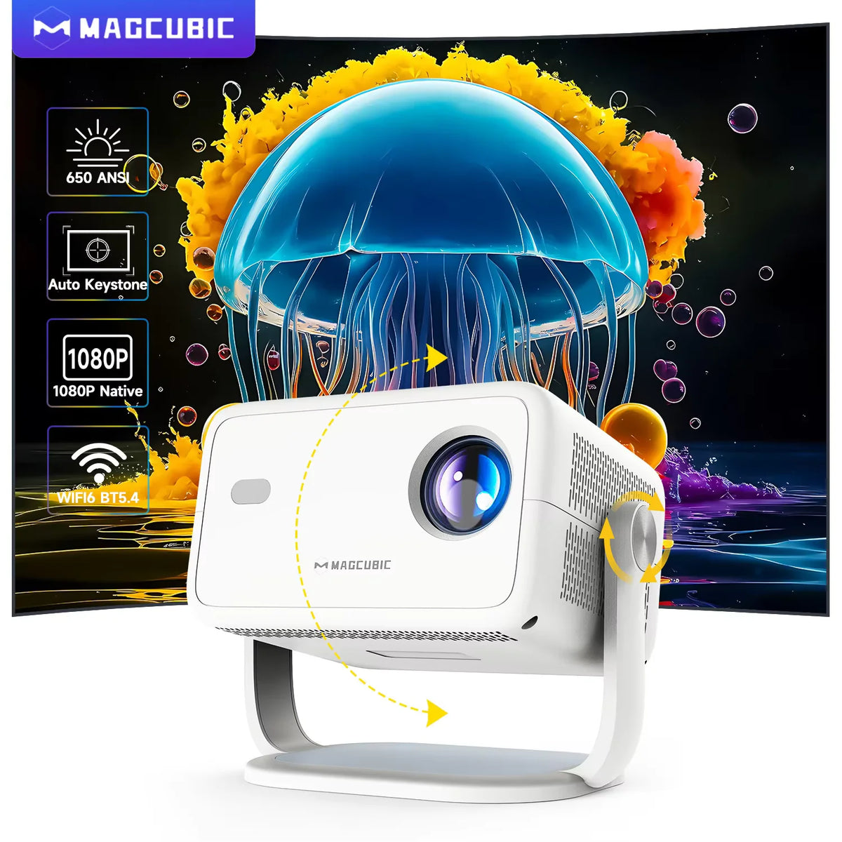 Magcubic Native Projector With Auto Keystone Correction Focus — product view 1