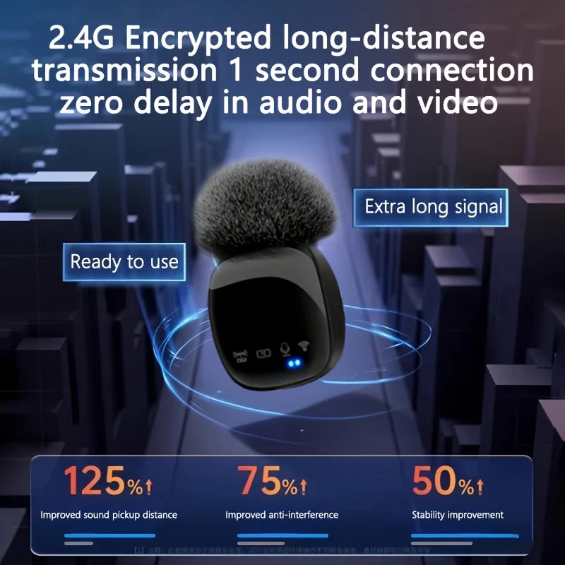 Unique Portable Microphone Wireless Lavalier
