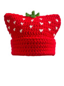 Striped Cat Ear Knitted Cap