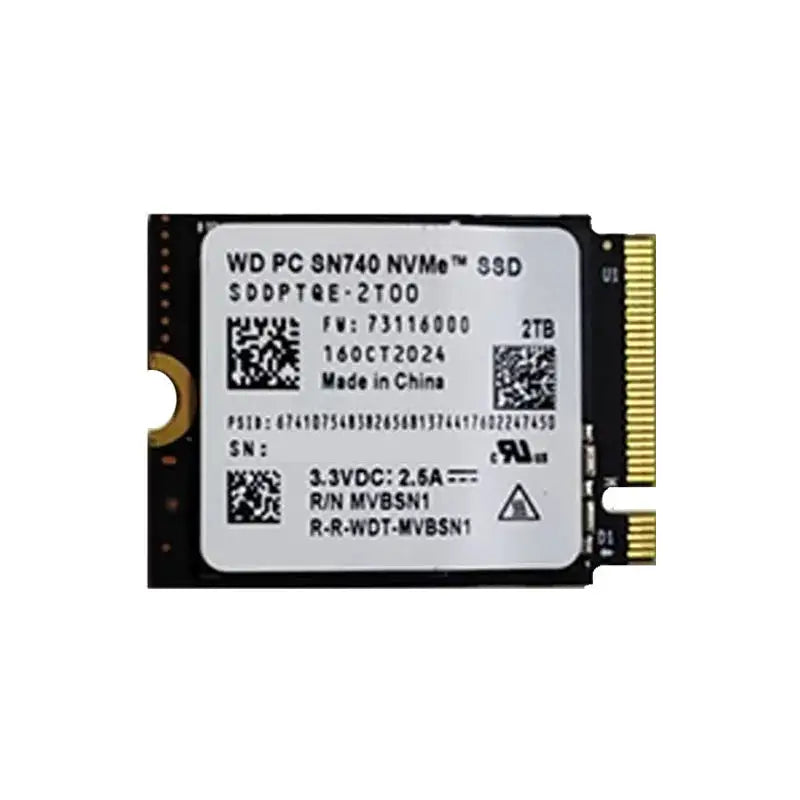 Western Digital SN740 1TB 2TB M.2 2230 Gen4 PCle 4.0 NVMe Solid State Drive for Steam Deck Rog Ally Surface ProX Laptop PC