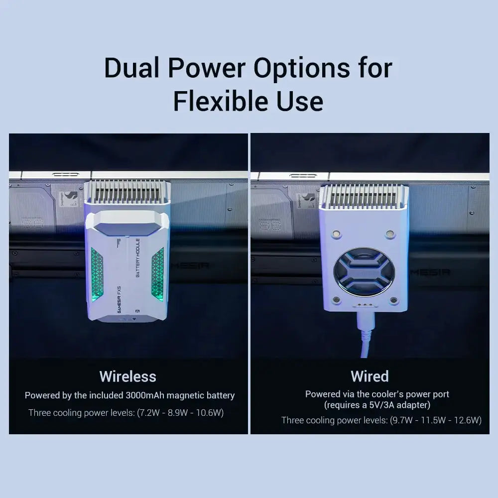GameSir FX5 Cooler Wireless Cooler Controller Three Adjustable Cooling Modes for X5 Series Controllers Mobile Phone Cooling Fan