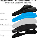 Gel Bike Seat Cushion Cover - Ultra Comfortable Padded Seat