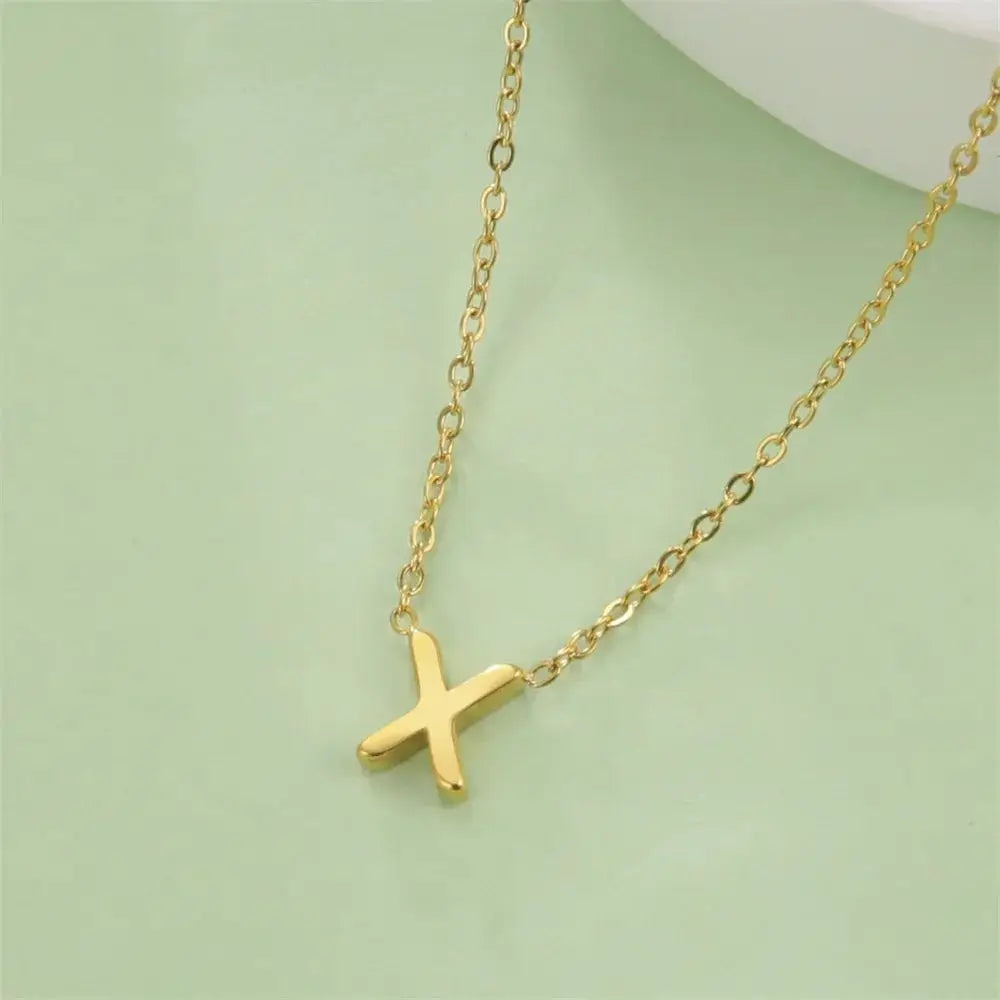 Initial A To Z Letter Necklaces For Women Elegant Choker